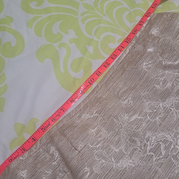 Le Suit Size 18 Gold Floral 2 Piece Skirt Suit Blazer Women Mother of Bride - Picture 16 of 16